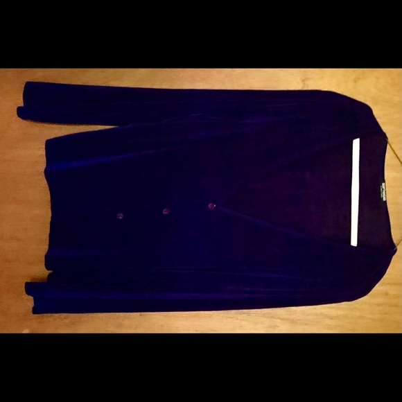 New Purple Softwear by Mark Singer Top Button Down Top/Jacket size XL Maternity - Picture 12 of 13